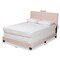 Baxton Studio Tamira Modern and Contemporary Glam Light Pink Velvet Fabric Full Size Panel Bed 183-11272-Zoro - alternate 3